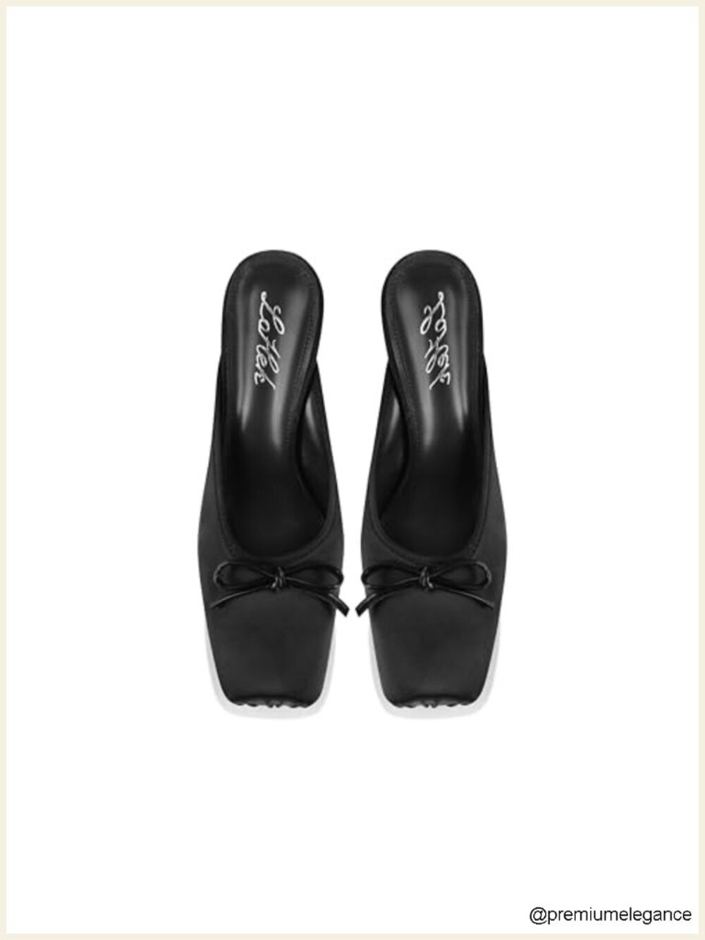 Satin Ballet Mule Kitten Heels Slip On Closed Square Toe Pumps Comfortable